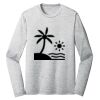 Sublimatable PosiCharge Long Sleeve Electric Heather Tee Thumbnail