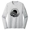Sublimatable PosiCharge Long Sleeve Electric Heather Tee Thumbnail