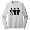 Sublimatable PosiCharge Long Sleeve Electric Heather Tee Thumbnail