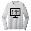 Sublimatable PosiCharge Long Sleeve Electric Heather Tee Thumbnail