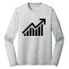Sublimatable PosiCharge Long Sleeve Electric Heather Tee Thumbnail