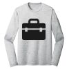 Sublimatable PosiCharge Long Sleeve Electric Heather Tee Thumbnail