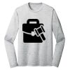 Sublimatable PosiCharge Long Sleeve Electric Heather Tee Thumbnail