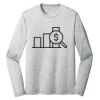 Sublimatable PosiCharge Long Sleeve Electric Heather Tee Thumbnail