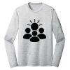 Sublimatable PosiCharge Long Sleeve Electric Heather Tee Thumbnail