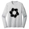 Sublimatable PosiCharge Long Sleeve Electric Heather Tee Thumbnail