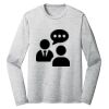 Sublimatable PosiCharge Long Sleeve Electric Heather Tee Thumbnail