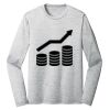 Sublimatable PosiCharge Long Sleeve Electric Heather Tee Thumbnail