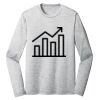 Sublimatable PosiCharge Long Sleeve Electric Heather Tee Thumbnail
