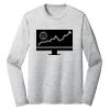 Sublimatable PosiCharge Long Sleeve Electric Heather Tee Thumbnail