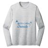 Sublimatable PosiCharge Long Sleeve Electric Heather Tee Thumbnail