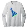 Sublimatable PosiCharge Long Sleeve Electric Heather Tee Thumbnail