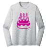 Sublimatable PosiCharge Long Sleeve Electric Heather Tee Thumbnail