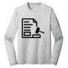 Sublimatable PosiCharge Long Sleeve Electric Heather Tee Thumbnail