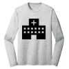 Sublimatable PosiCharge Long Sleeve Electric Heather Tee Thumbnail