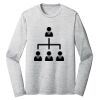 Sublimatable PosiCharge Long Sleeve Electric Heather Tee Thumbnail