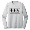 Sublimatable PosiCharge Long Sleeve Electric Heather Tee Thumbnail
