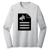 Sublimatable PosiCharge Long Sleeve Electric Heather Tee Thumbnail