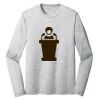 Sublimatable PosiCharge Long Sleeve Electric Heather Tee Thumbnail