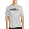 Multi-Colors Sublimatable PosiCharge Electric Heather Tee Thumbnail