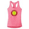 Multi-Color Sublimatable Ladies PosiCharge Electric Heather Racerback Tank Thumbnail
