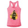 Multi-Color Sublimatable Ladies PosiCharge Electric Heather Racerback Tank Thumbnail