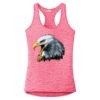 Multi-Color Sublimatable Ladies PosiCharge Electric Heather Racerback Tank Thumbnail
