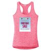 Multi-Color Sublimatable Ladies PosiCharge Electric Heather Racerback Tank Thumbnail