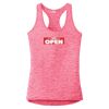 Multi-Color Sublimatable Ladies PosiCharge Electric Heather Racerback Tank Thumbnail