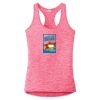 Multi-Color Sublimatable Ladies PosiCharge Electric Heather Racerback Tank Thumbnail