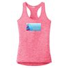 Multi-Color Sublimatable Ladies PosiCharge Electric Heather Racerback Tank Thumbnail