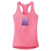 Multi-Color Sublimatable Ladies PosiCharge Electric Heather Racerback Tank Thumbnail