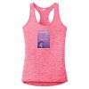Multi-Color Sublimatable Ladies PosiCharge Electric Heather Racerback Tank Thumbnail