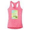 Multi-Color Sublimatable Ladies PosiCharge Electric Heather Racerback Tank Thumbnail