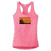Multi-Color Sublimatable Ladies PosiCharge Electric Heather Racerback Tank Thumbnail