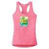 Multi-Color Sublimatable Ladies PosiCharge Electric Heather Racerback Tank Thumbnail