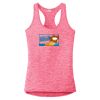 Multi-Color Sublimatable Ladies PosiCharge Electric Heather Racerback Tank Thumbnail