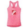 Multi-Color Sublimatable Ladies PosiCharge Electric Heather Racerback Tank Thumbnail