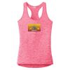 Multi-Color Sublimatable Ladies PosiCharge Electric Heather Racerback Tank Thumbnail