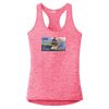 Multi-Color Sublimatable Ladies PosiCharge Electric Heather Racerback Tank Thumbnail