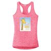 Multi-Color Sublimatable Ladies PosiCharge Electric Heather Racerback Tank Thumbnail