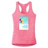 Multi-Color Sublimatable Ladies PosiCharge Electric Heather Racerback Tank Thumbnail