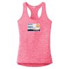 Multi-Color Sublimatable Ladies PosiCharge Electric Heather Racerback Tank Thumbnail
