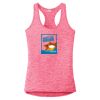 Multi-Color Sublimatable Ladies PosiCharge Electric Heather Racerback Tank Thumbnail