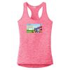 Multi-Color Sublimatable Ladies PosiCharge Electric Heather Racerback Tank Thumbnail