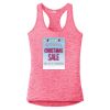 Multi-Color Sublimatable Ladies PosiCharge Electric Heather Racerback Tank Thumbnail