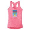 Multi-Color Sublimatable Ladies PosiCharge Electric Heather Racerback Tank Thumbnail