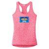 Multi-Color Sublimatable Ladies PosiCharge Electric Heather Racerback Tank Thumbnail
