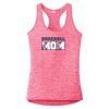 Multi-Color Sublimatable Ladies PosiCharge Electric Heather Racerback Tank Thumbnail