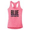 Multi-Color Sublimatable Ladies PosiCharge Electric Heather Racerback Tank Thumbnail